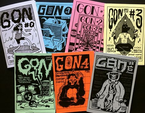 GON Comics Zine on Behance Art Zine, Zine Design, Sketches Pencil, Graphic Poster Art, Art Sketches Pencil, 가을 패션, Design Graphique, Artist Books, Graphic Design Posters