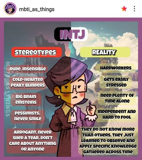 Intj Stereotype Vs Reality, Intj Personality Characters, Intj Stereotypes, Entj Vs Intj, Intj Anime, Intj Things, Intj Characters, Mbti Intj, Intj Humor