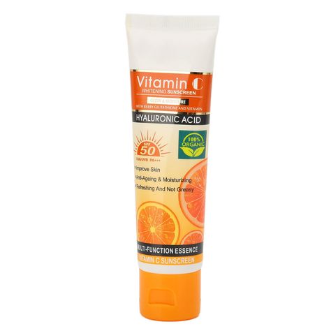 Vitamin C Sunscreen Outdoor Refreshing Moisturizing UV Protection Sunscreen TDM Feature:1. SPF50PA+++: Sun protection factor SPF50PA+++, can prevent melanin caused by ultraviolet rays, prevent skin sunburn, skin aging and skin dryness and other problems. 2. Skin Moisturizing: Effectively moisturize and hydrate skin, increase skin elasticity, reduce skin damage, and even skin tone, improve skin condition. 3. Safe And Mild: Smooth and delicate texture, refreshing and non greasy, easy to apply. Saf Sunburn Skin, Tanning Sunscreen, Skin Dryness, Skin Condition, Skin Aging, Ultraviolet Rays, Even Skin Tone, Skin Conditions, Skin Elasticity