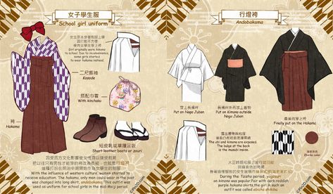 Taisho Era Fashion, Taisho Fashion, Fashion Uniform, Taisho Period, Japanese Traditional Clothing, Taisho Era, Japanese Drawings, Kimono Design, Demon Slayer Oc