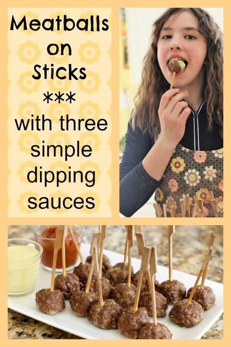 Meatballs With Dipping Sauce, Dip For Meatballs, Dipping Sauce For Meatballs Appetizers, Meatball Dipping Sauce Recipes, Dipping Sauce For Meatballs, Meatball Dip, Meatballs For Kids, Meatball Dipping Sauce, Kid Friendly Meatballs