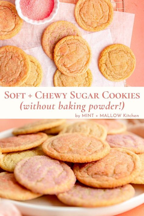 Cookie Recipes No Baking Powder, No Baking Powder Cookies, Cookie Recipes No Baking Soda, No Baking Soda Cookies, Cookies With Baking Powder, Sugar Cookie Recipe No Baking Powder, Cookies No Baking Powder, Powder Sugar Cookies, Cookies Without Milk