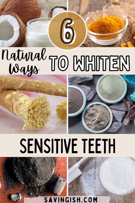 If you experience pain and sensitivity from commercial teeth whitening products (like white strips), try one of these natural alternatives. These natural ingredients do not contain peroxide and can gently whiten your teeth several shades to get them looking sparkling again. White Teeth Tips, Baby Tooth Decay, Alcohol Free Mouthwash, Teeth Whitening Homemade, Teeth Whitening Diy, Homemade Facial Mask, Loose Tooth, Whiten Your Teeth, Whitening Products