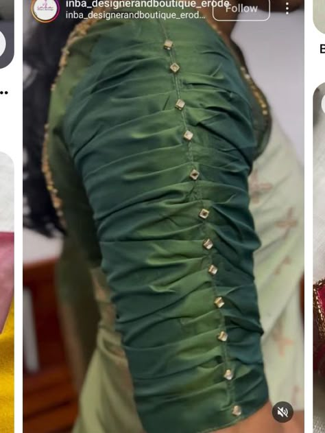 Cuff Sleeves Blouse For Saree, Dress Hand Designs Latest, Latest Simple Blouse Designs Pattern, Latest Blouse Aari Work Designs, Simple Blouse Designs For Mom, Latest Blouse Patterns Designer Sarees, Blouse Designs 2024 Latest, Fancy Blouse Sleeves Designs, Sleeves Design For Saree