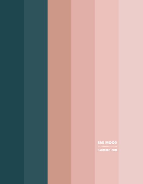 Green Teal and Peach Bedroom Colour Scheme | Peach and Teal Color Peach And Turquoise Bedroom, Blush And Turquoise Bedroom, Colour Palette Inspiration Bedroom, Teal And Dusty Rose Bedroom, Green Colour Bedroom Ideas, Teal Peach Color Scheme, Teal Colour Palette Bedroom, Peach Colour Scheme, Navy And Salmon Bedroom