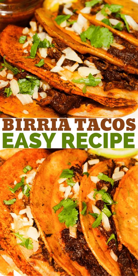 Tacos De Birria (Quesabirria Taco Recipe) - Sims Home Kitchen Queso Birria Tacos Instant Pot, Beef Barrio Tacos, Taco Birria, Mexican Birria Tacos, Barrio Tacos, Mexican Birria, Beef Birria Recipe, Thanksgiving 2022, Oaxaca Cheese