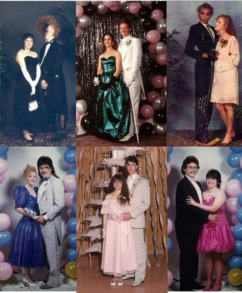 80s Prom Pictures, 80s Prom Dress Ideas, Prom Themed Birthday Party Outfit, 80s Prom Photo Backdrop, Old School Prom Theme, 80s Middle School Dance, 80s Prom Photos, 80s Prom Accessories, 1980s Prom Dress 80s Fashion