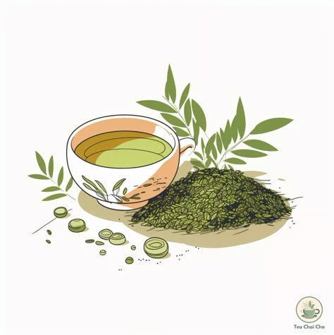 Is Tea a Hidden Caffeine Source? It Has This Much Caffeine! Tea Cute Drawing, Tea Graphic, Tea Doodle, Green Tea Aesthetic, Caffeine In Tea, Tea Plant, Plant Drawing, Green Life, Tea Art