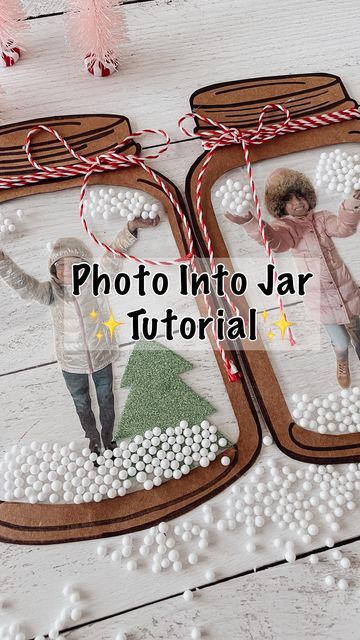 Kiara Sierra on Instagram: "Hi friends! ✨ . My mason jar craft was a HUGE hit and I had so many people asking me how to put the image into the jar☺️ In this video, I explain how to do it step by step! I hope this helps 🫶🏼✨ . . #christmas #christmasactivitiesforkids #christmascraftsforkids #christmascrafts #christmaskeepsake #kidscrafts #dollarstorecrafts #diy #montessori #preschool #playandlearn #playathome #sensoryplay #learningthroughplay #preschoolactivity #montessorikids #playbasedlearning #montessoriathome #aktivitepaylasimi #toddlerlife #homeschool #everydayplayhacks #dollartreeclassrooms #iteachtoo" Class Christmas Craft Ornaments, Paper Mason Jar Snow Globe, Secret Santa Crafts, Holiday Gift Crafts For Kids, Ornament Craft With Picture Kids, Mason Jar Christmas Ornaments Diy, Picture Snowglobe Ornament Craft, Christmas Crafts In The Classroom, Holiday Ornaments For Kids To Make At School