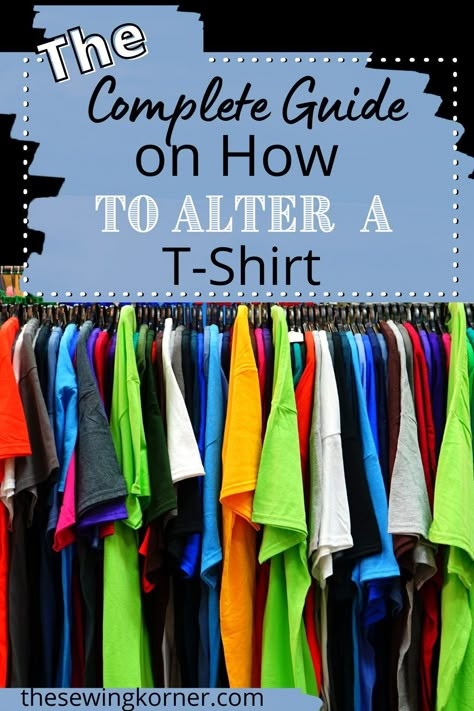 If necessary you can learn how to alter a T-shirt in a few easy steps. You could also take your old shirt and cut it into a new style, such as off-the-shoulder, cold shoulder, or asymmetrical hemline. How To Alter Tshirts Tutorials, How To Take In A T Shirt, Update Tshirt Shirt Refashion, Tee Shirt Alterations Diy, How To Alter Tee Shirts, How To Make A Shirt Longer, How To Alter A T Shirt That Is Too Big, How To Redesign A Tee Shirt, How To Enlarge A Tee Shirt