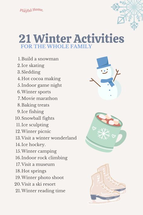 Creative Outdoor Activities, What To Do In Winter With Friends, Cute Winter Activities, Winter Activities Adults, Cozy Winter Activities, Things To Do This Winter, Winter Activity Ideas, Winter Group Activities, Fun Kid Activities Indoor