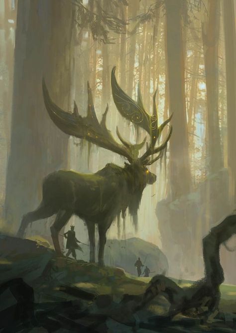 . Forest Concept Art, Forest Concept, Creature Fantasy, Forest Spirit, 다크 판타지, Comics Art, Mythical Creatures Art, Motivation Success, Mystical Creatures