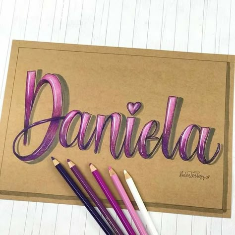 Name Drawings Creative, Doodle Name, Kunstjournal Inspiration, Simple Lettering, Crayola Markers, Chalk Marker, Fancy Letters, Hand Lettering Art, Hand Lettering Alphabet