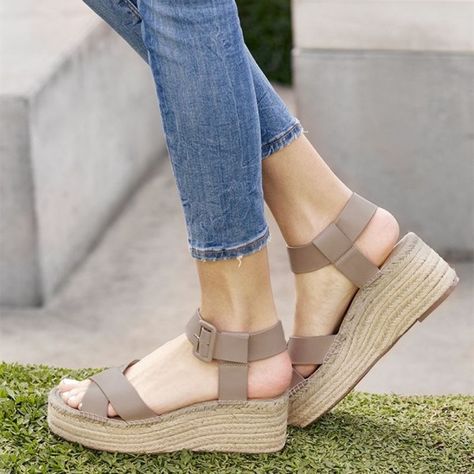 Khaki Open Toe Platform Wedge Heels Espadrille Sandals for School, Date | FSJ #luxurysandals #sandals #heels #shoes #highheels #stilettoheels #heelsaddict #stiletto #pointedheels #fashionheels #designerheels #sexyheels #sexyshoes #pencilheels #lotd #fashionblog #outfitoftheday #ootd #fashion #style #womenshoes #designershoes #fashionshoes #shoetrend #pointedshoes #thinheels #glamour #luxury Summer Beige Espadrille Wedge Sandals, Beige Espadrille Wedge Heel Sandals, Chic Espadrille Wedge Slip-on Sandals, White Espadrille-style High Heel Wedge Sandals, Beige Platform Espadrille-style Sandals, Taupe Heels, Flat Shoes, Heeled Espadrilles, Platform Espadrille Sandals