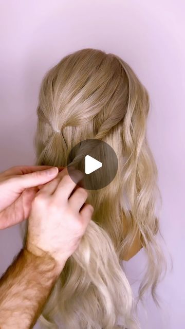 Simple Diy Wedding Hair Half Up, How To Hoco Hairstyles, Halo Hair Updo, How To Bride Hair Step By Step, Formal Hairstyles For Medium Short Hair, Easy Long Hair Updo For Wedding, Half Up Do Bridesmaid Hair, Shorter Hair Half Up Half Down, Easy Wedding Hair Half Up