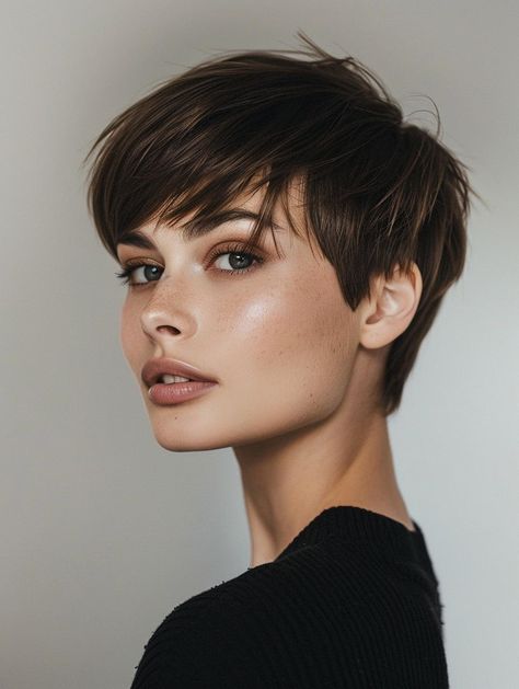 Stylish Pixie Haircut with Bangs Guide and Trends Textured Bobs, Formal Hairstyles For Short Hair, Long Face Haircuts, Short Choppy Haircuts, Choppy Haircuts, Short Shag Haircuts, Pixie Cut With Bangs, Oval Face Haircuts, Stylish Short Haircuts