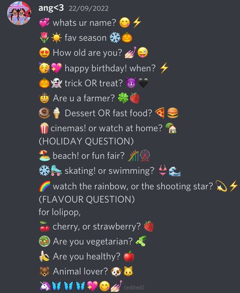 Qotd Questions Discord, Discord Names, Preppy Emojis, Discord Ideas, Questions To Answer, Discord Channels, Fun Fair, Cute Rappers, Question Of The Day