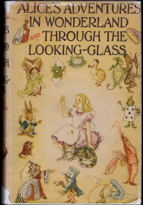 Alice in Wonderland. Year: #1939. Country: #UK. Illustrations: A H Watson. Additional Info: Collins Publishing printed edition. #book #cover #art Alice And The Wonderland, Illustration Art Nouveau, Alice In Wonderland Book, 동화 삽화, Go Ask Alice, Curiouser And Curiouser, Alice's Adventures In Wonderland, Alice Wonderland, We're All Mad Here