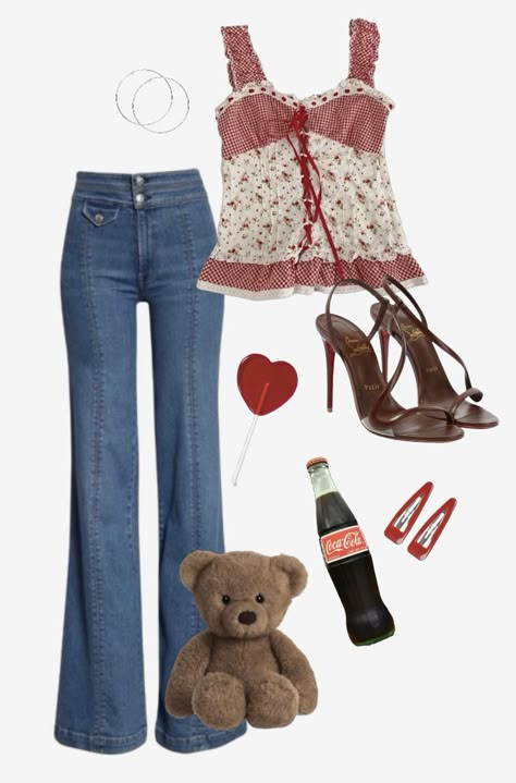 70s Fashion Jackie Burkhart, Jackie Burkhart Shoes, Collage Outfits Summer, Jackie Burkhart Inspired Outfits, American Coquette Outfits, Women’s Vest Outfits, 70s Outfits Summer, 70s Outfit Aesthetic, 2008 Outfits