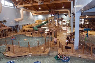 Splashers Water Park at Canad Inn Grand Forks - Grand Forks, ND - K... - Trekaroo North Dakota Travel, Grand Forks North Dakota, Island Water, Indoor Water Park, Turtle Island, Indoor Waterpark, Grand Forks, Maldives Resort, Lazy River