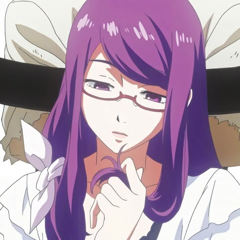 Tokyo Ghoul Rize, Anime Purple Hair, Rize Kamishiro, Tokyo Ghoul Anime, Anime Japanese, Anime Profile, Anime Screenshots, Anime Best Friends, Fanarts Anime