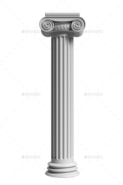 Greek Collums, Greek Columns Aesthetic, Pillar Drawings, Greek Pillar Tattoo, Ancient Greek Pillars, Pillar Illustration, Ionic Pillar, Stone Pillars Columns, Pillar Painting