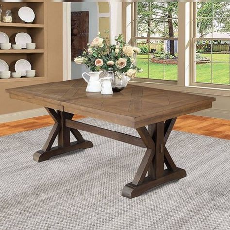 Wood dining table