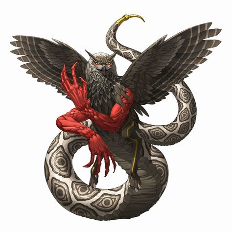 Amon (Shin Megami Tensei: Deep Strange Journey) Amon Demon, Shin Megami Tensei Demons, Kazuma Kaneko, D D Monsters, Megami Tensei, Shin Megami Tensei, Monster Concept Art, Demon Art, Monster Design