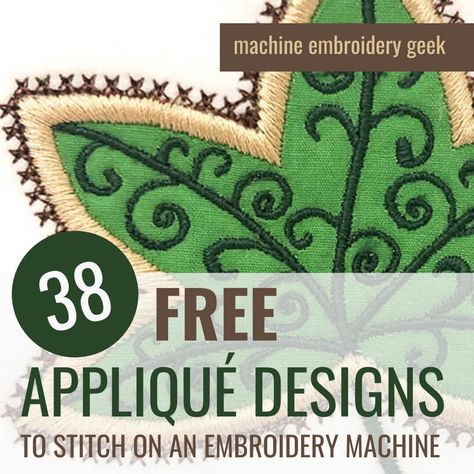 Applique Designs Free, Machine Applique Patterns, Embroidery Machine Applique Designs, Free Embroidery Patterns Machine, Appliqué Designs, Free Applique Patterns, Free Machine Embroidery Designs Patterns, Machine Embroidery Quilts, Machine Applique Designs