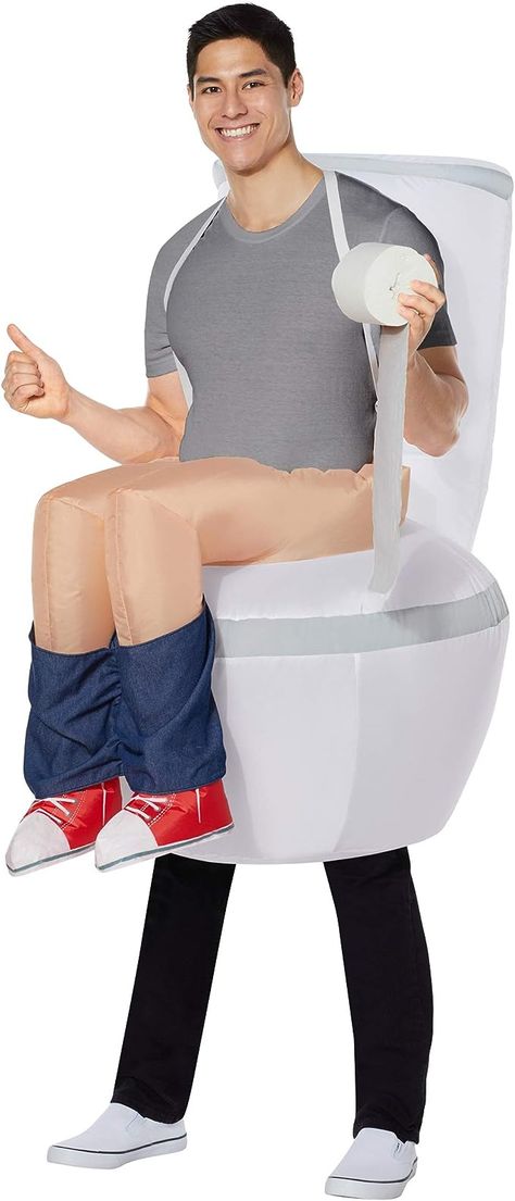 Spirit Halloween Adult Party Pooper Inflatable Costume | Funny Halloween Costume | Easy Costume | Fan-Operated Costume Fart Costume, Halloween Adult Party, Halloween Costume Easy, Crazy Halloween Costumes, Party Pooper, Amazon Halloween, Spirit Halloween Costumes, Teen Halloween, Easy Costume