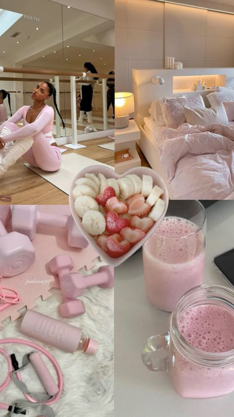 🎀 Pink Pilates Princess Daily Routine, Vision Board Pilates Princess, Pink Pilates Princess Lifestyle, Pink Exercise Aesthetic, Pink Work Out Aesthetic, Pink Pilates Princess Black Woman, Pink Pilate Princess Aesthetic, Pink Princess Pilates Aesthetic, Pink Pilates Princess Aesthetic Room