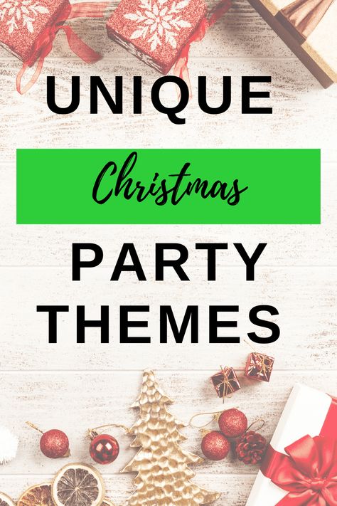 Whether you're planning a family night, office Christmas party, or party with friends we've got you covered with some of the best Christmas party theme ideas Family Xmas Party Theme, Christmas Family Theme Outfit, Christmas Food Themes Party Ideas, Country Christmas Theme Party, Christmas Theme Ideas 2023, Ladies Ministry Christmas Party Ideas, Christmas Costume Party Ideas, Christmas Graduation Party, Christmas Dinner Party Themes