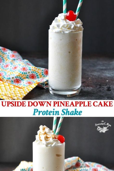 Upside Down Pineapple Cake, Pancakes Protein, Apricot Smoothie, Upside Down Pineapple, Df Recipes, Smoothie Easy, The Seasoned Mom, Dessert Smoothie, Smoothie Prep