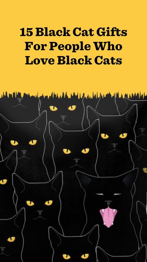 If you need a gift for the cat lover in your life, check out these black cat gifts rounded up by The Dodo. Cat Gifts For People, Personalized Cat Gifts, Cat Presents, Black Cat Lover, Lion Images, Cat Themed Gifts, Cat Parenting, Cat Merchandise, 15 Gifts