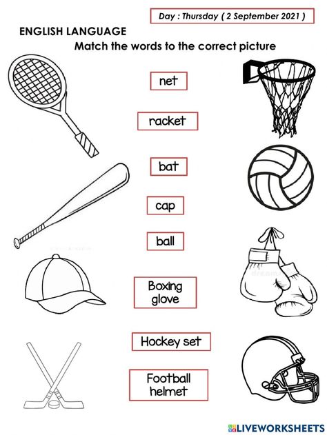 Sports Worksheets Preschool, Sports Worksheets For Kids, Exercise For Kindergarten, Sport English, Kids Worksheets, Kids Worksheets Preschool, Worksheets Preschool, Application Letters, Teacher Planning