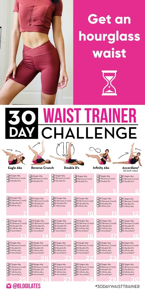 30 Day Waist Challenge, Hour Glass Challenge 30 Day, 30 Days Hourglass Challenge, 30 Days Flat Belly Challenge, Slim Waist Challenge 30 Day Exercise, Hourglass 30 Day Challenge, 30 Day Hourglass Figure Workout, Day 1 Hourglass Workout, Waist Trainer Challenge 30 Day