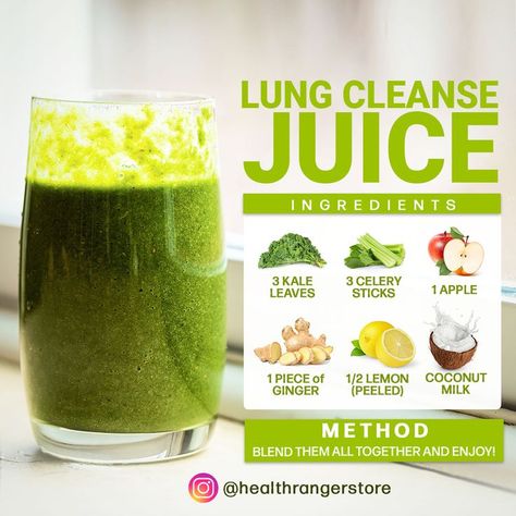 Detox your Lungs | Lung cleanse, Detox juice, Lung detox juice Lung Detox Juice, Detox Lungs, Cleanse Juice, Lung Cleanse, Lung Detox, Healthy Lungs, Cleanse Detox, Juicer Recipes, Healthy Drinks Smoothies