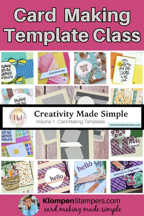 Creativity Made Simple is my new twist to our Card Making Templates Series that keeps card making simple when you use templates to inspire your creativity! We're creating card patterns that will help you design quick and easy cards, or provide a starting point to step your cards up to any level of creativity. Easy Card Layouts, Jackie Bolhuis Cards, Card Making Sketches, Diy Greeting Cards Ideas Simple, Stampin Up Pop Up Cards, Card Making Templates Printables Free Pattern, Card Making Templates Free Printable, Fun Fold Cards Tutorials Templates, Creative Card Making Ideas