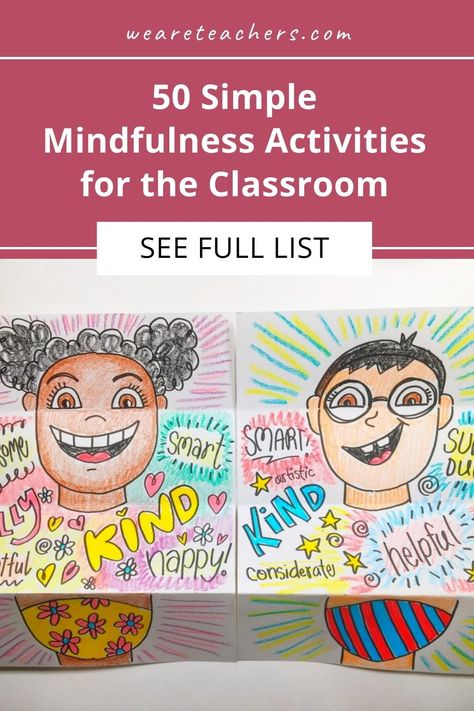 Help your students manage their thoughts and emotions with these easy-to-implement mindfulness activities for kids in the classroom. Well Being Activities Children, Motivational Activities For Students, Mental Health Activity For Kids, Mindfullness For Kids, Motivational Activities, Art Classroom Organization, Future Educator, Mindfulness Activities For Kids, Teaching Mindfulness