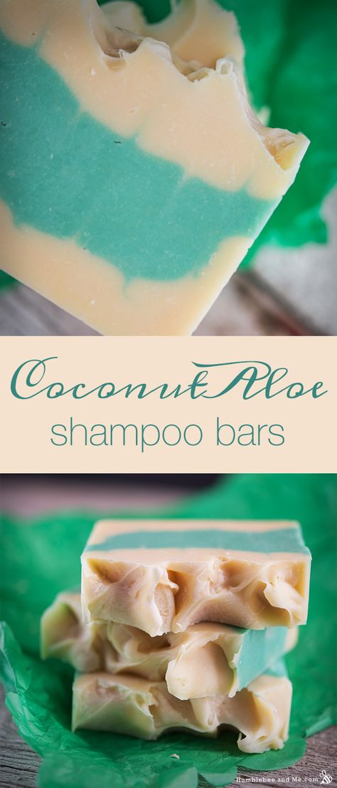 Natural Shampoo Diy, Aloe Shampoo, How To Make Shampoo, Diy Shampoo Bar, Shampoo Bar Recipe, Savon Diy, Aloe Vera Powder, Natural Shampoo Bar, Coconut Shampoo