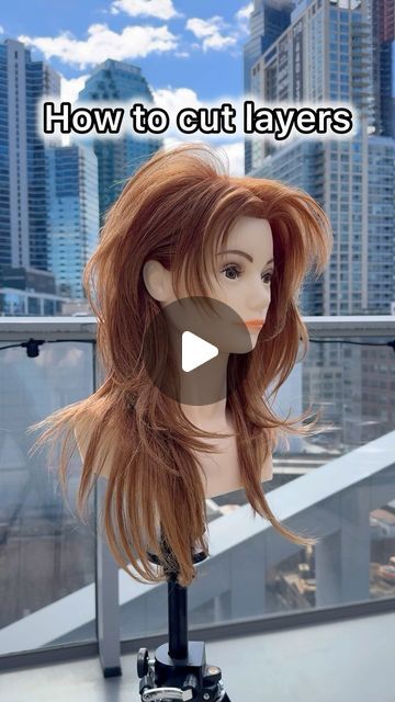 20K views · 2.3K likes | Gilad | Hair Video Education on Instagram: "Layered Haircutting for Beginners ❤️ Follow this step-by-step to learn how to easily cut blended layers on all hair lengths.  Let me know if you try these tips out!   Styled with @kenraprofessional Nitro Memory Creme and Blow Dry Spray   #haircut #layeredhaircut #hushcut #haircuttutorial #nychairstylist #nychairsalon #hairtutorial #haireducation #hairtutorials #haircutting" Over Directed Layers Hair, How To Layer Hair Step By Step, 2 Step Haircut, Medium Length Haircut Tutorial, Graduated Form Haircut, Disconnected Layers Medium, How To Do Layers On Hair At Home, Diy Haircut At Home Step By Step, Layered Hair Diy