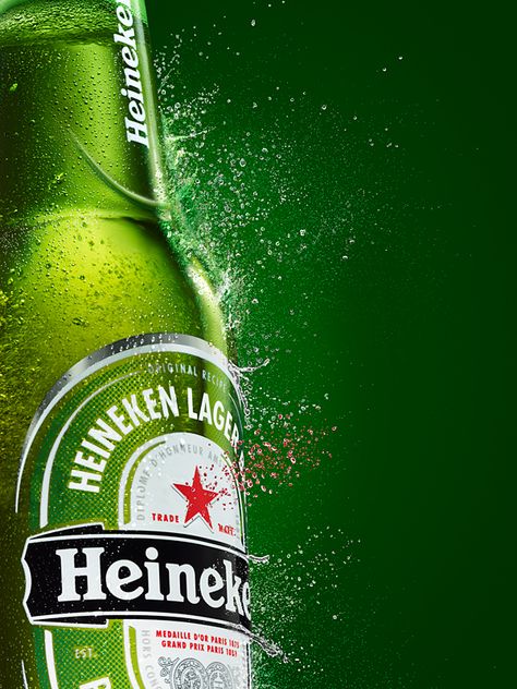 HEINEKEN on Behance Beer Shot, Heineken Beer, Promo Flyer, Beverage Poster, Beer Photography, Beer Advertising, Beer Ad, Still Life Photographers, 3d Video