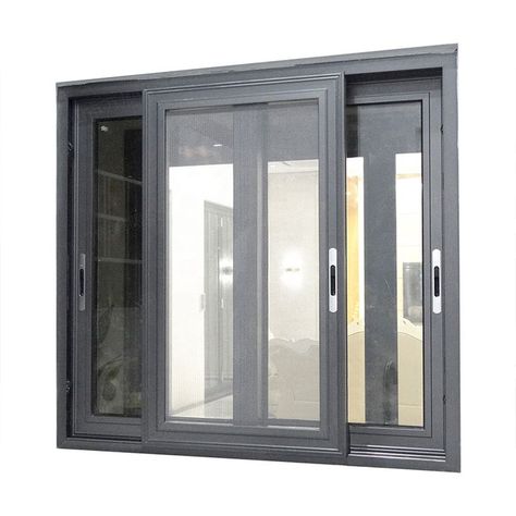 Aluminium Windows Castle hill Windows Glass Design, Grey Aluminium Windows, Window With Grill, Anthracite Grey Windows, Aluminum Windows Design, Retractable Doors, Sliding Window Design, Aluminium Door Design, Broken Bridge