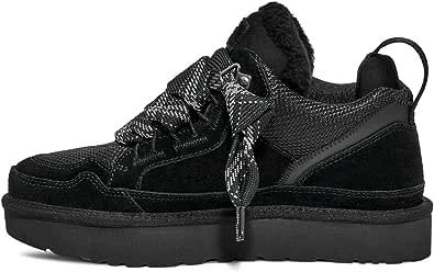 UGG Women's Lowmel Highland: Amazon.co.uk: Fashion Black Ugg Sneakers, Ugg Shoes Black, Ugg Sneakers Black, Ugg Tennis Shoes, Women Tennis Shoes, Ugg Sneakers, Womens Ugg, Soft Spring, Trendy Shoes Sneakers