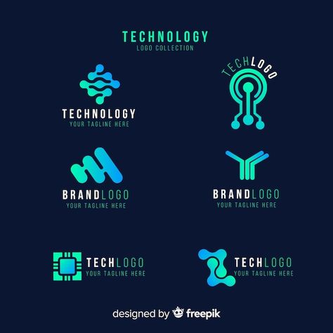 Technology Logo Design, Logos Color, Typographie Logo, Logos Photography, Logos Vintage, Logos Retro, Design Café, Technology Hacks, Instructional Technology