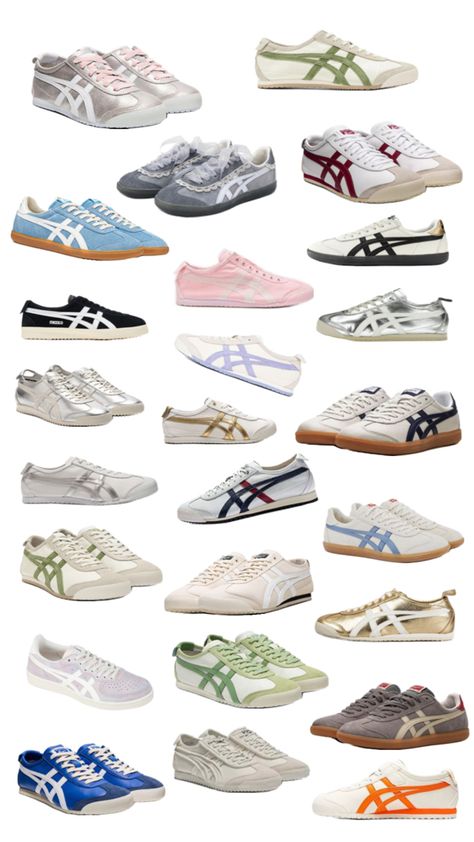 Sneakers Onitsuka Tiger, Tiger Sneakers Onitsuka, Asics Shoes Outfit Aesthetic, Onitsuka Tiger Aesthetic, Onitsuka Shoes, Onitsuka Tiger Outfit, Onitsuka Tigers, Onitsuka Tiger Shoes, Shoe Essentials