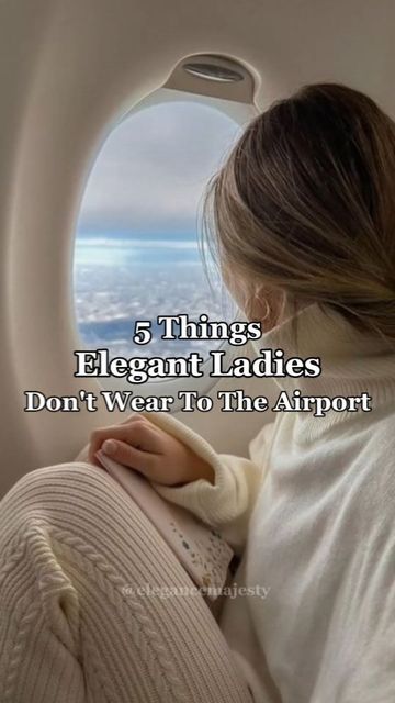 Old money | Elegance | Class on Instagram: "Stay away from these things if you want to look elegant - would you like to see a video about what to wear to the airport? 🫶🏻 #elegance #elegant #elegantlady #oldmoneystyle #oldmoney #oldmoneyaesthetic #outfit #outfits #women #airport #feminine #luxury" Airport Women Outfits, Airport Outfit Old Money, Old Money Airport Outfit Women, Old Money Lounge Outfits, Luxury Airport Outfit, Airport Outfit Elegant, Old Money Feminine Style, Elegant Airport Outfit Classy, Airport Fashion For Women