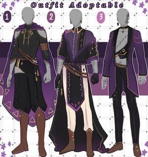 Clothes For Winged Characters, Fantasy Clothes Male, Male Fantasy Clothing, Anime Outfit Ideas, Adoptable Outfit, Clothing Sketches, Types Of Clothing, Fantasy Clothes, Fantasy Outfits