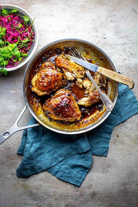 Donal Skehan Recipes, Back To School Dinners, Gathering Recipes, Pomegranate Chicken, Chicken And Mushroom Pie, Donal Skehan, Rough Puff Pastry, Thyme Chicken, School Dinners