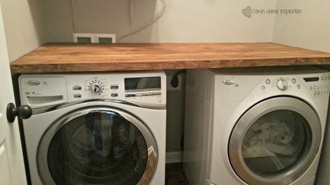 Laundry Room Counter, Diy Laundry Room, Laundry Room Countertop, Laundry Room Storage Shelves, Small Laundry Room Organization, Room Storage Diy, Laundry Room Shelves, Laundry Closet, Laundry Room Diy